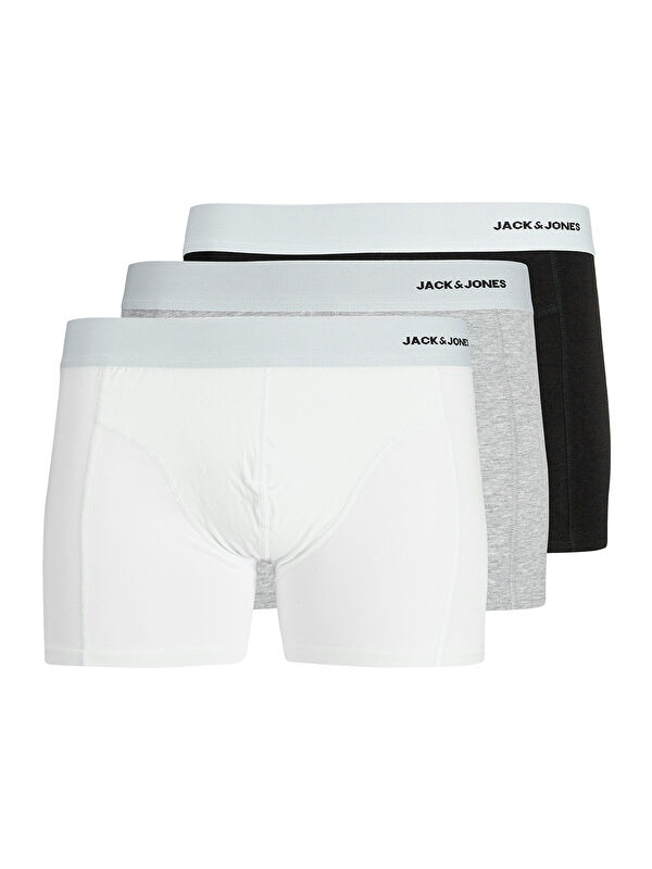 Jack & Jones Sense Bamboo 3'lü Paket Erkek Beyaz İç Çamaşır