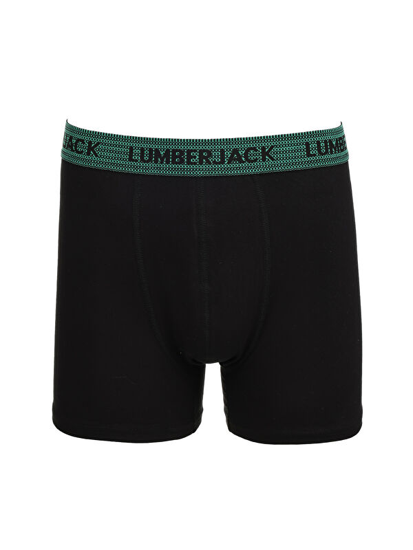 Lumberjack MB DUZ 3'lü Siyah Erkek Boxer