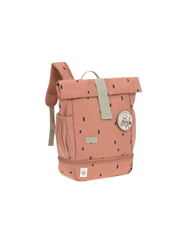 Lassig Happy Prints Mini Rolltop Sırt Çantası Caramel
