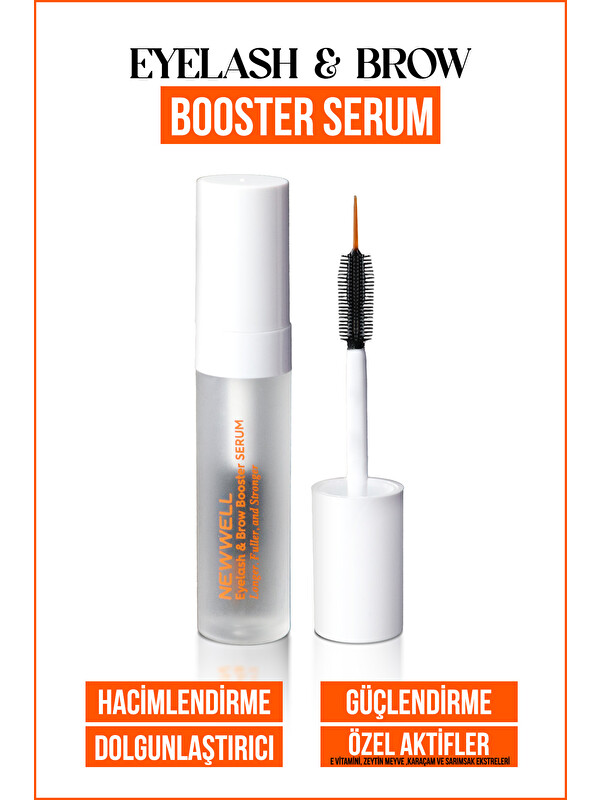 New Well Eyelash&Brow Booster Serum|Kaş ve Kirpik Serumu Güçlendirme Etkili 4.5GR