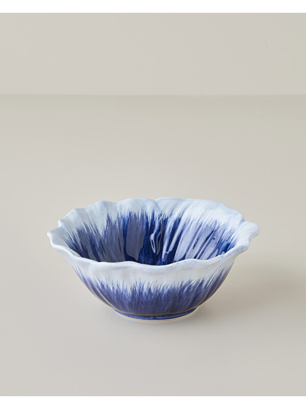 English Home Flowerella Dolomite Kase 15 cm Mavi