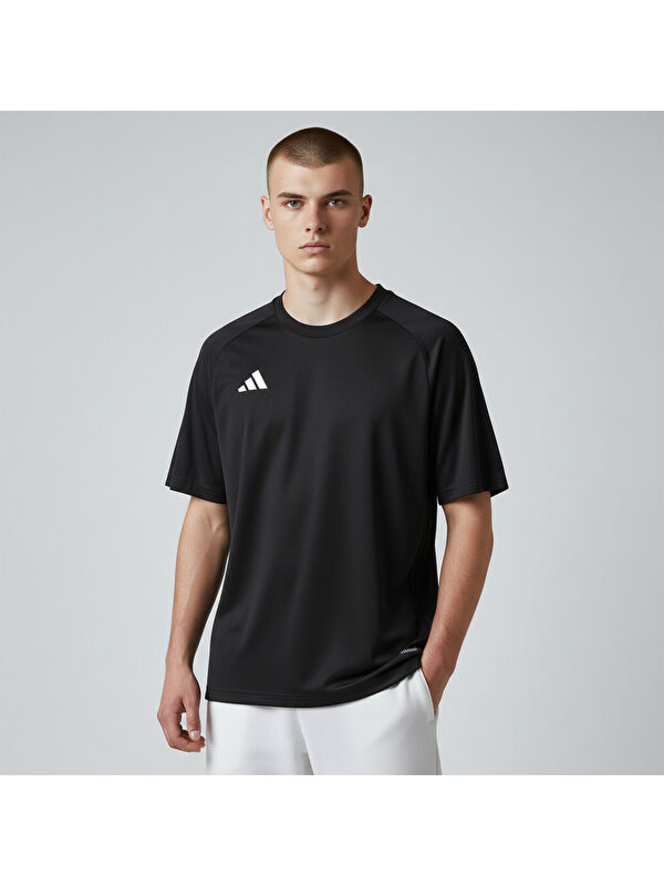 Adidas Tabela 23 Jersey Erkek Siyah Yuvarlak Yaka Forma