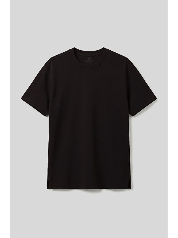 Tommylife Kahverengi Rahat Form Esnek Nefes Alabilir Erkek T-Shirt - 88495