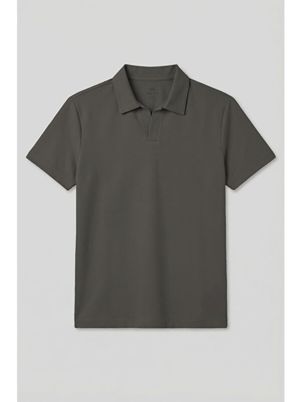 Tommylife Haki Rahat Form Yumuşak Dokulu Polo Yaka Erkek T-Shirt - 88496