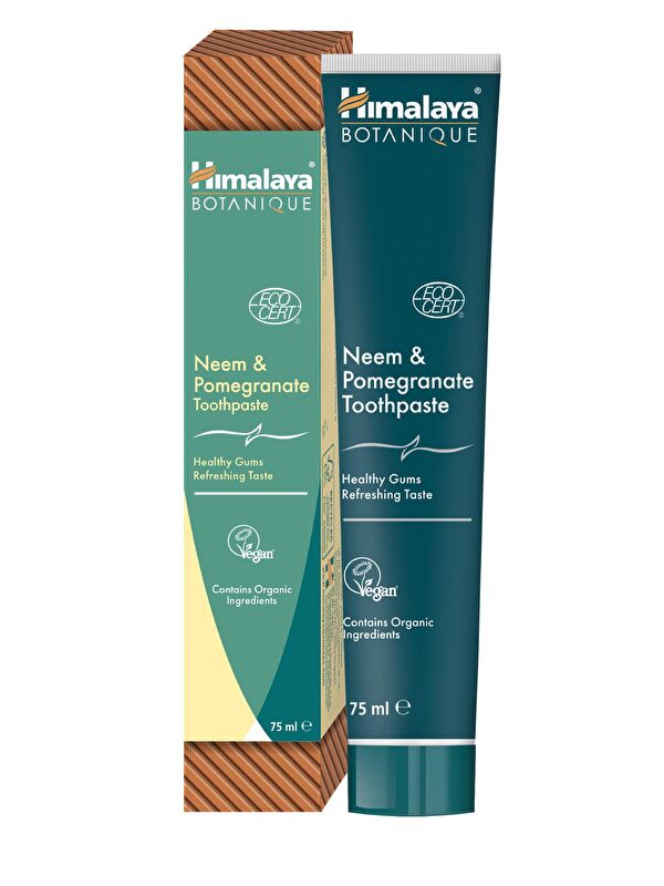 Himalaya Since 1930 Anti-Inflamantuar Etkili Diş Macunu 75 ml|Ecocert Cosmos Sertifikalı|Organik Bileşenler, Neem ve Nar