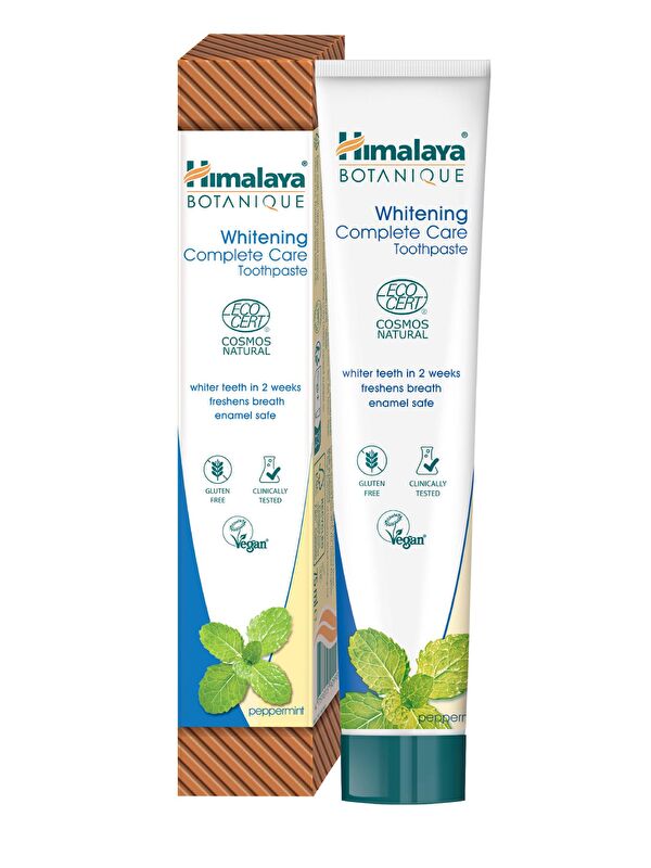 Himalaya Since 1930 Beyazlatıcı Komple Bakım Diş Macunu 75ml | Ecocert Cosmos Sertifikalı | Organik Aktif, Nane Aromalı