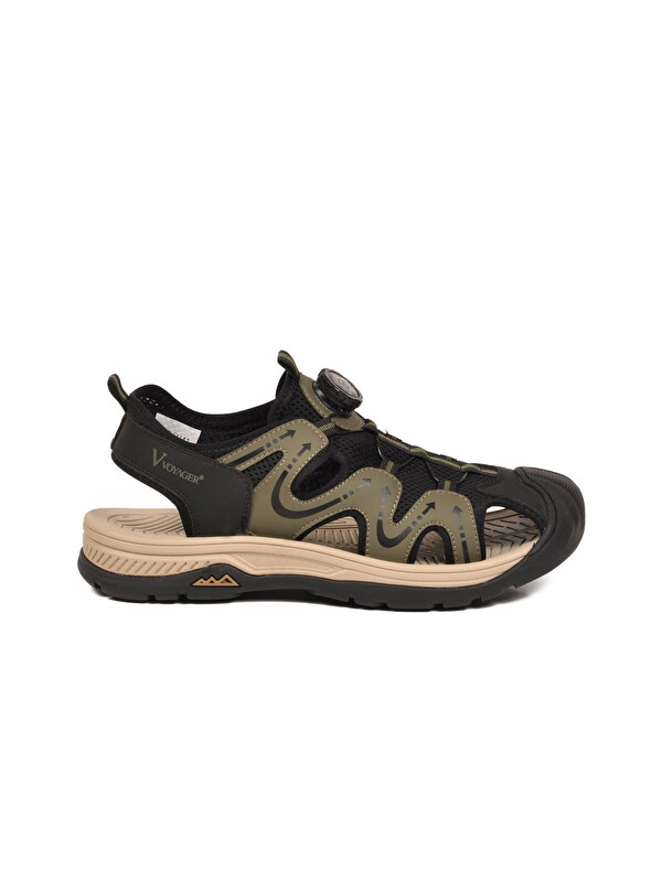Voyager Erkek Outdoor Trekking Sandalet Nefes Alabilen Yapı Misina Bağcık Haki E339 M
