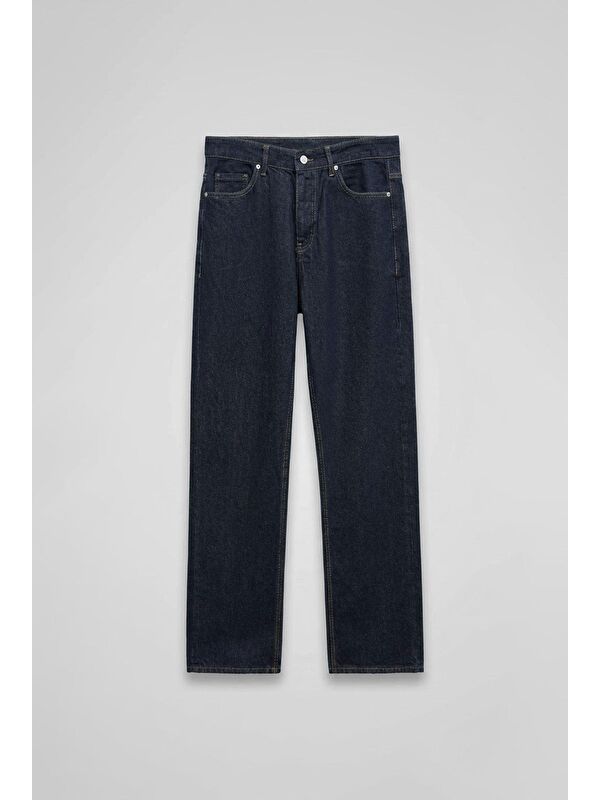 Abluka Online Erkek Baggy Fit Basic Jean Lacivert
