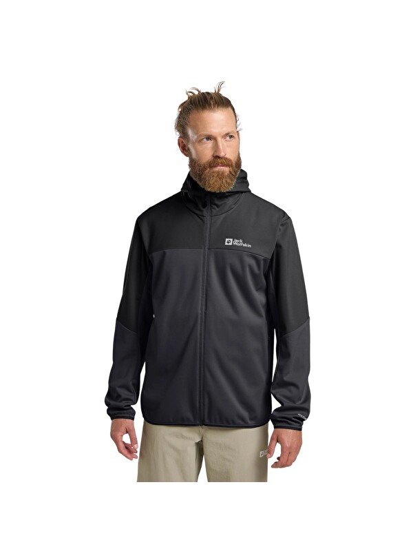 Jack Wolfskin Feldberg Hoody Erkek Gri Softshell