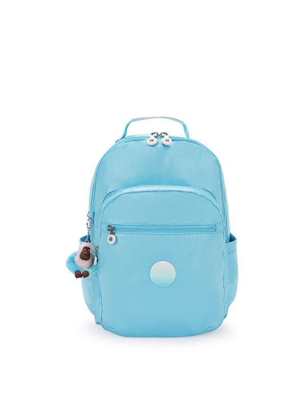 Kipling Seoul College Extra Okul Çantası Sea Blue Met KI351452D