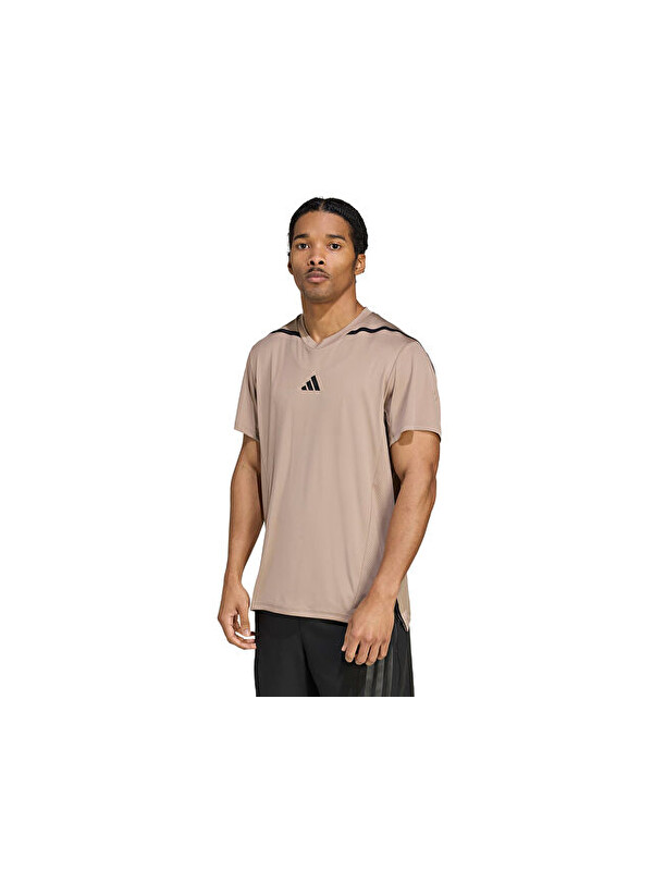 Adidas D4T Ps Tee Erkek Günlük Tişört JY2943 Krem