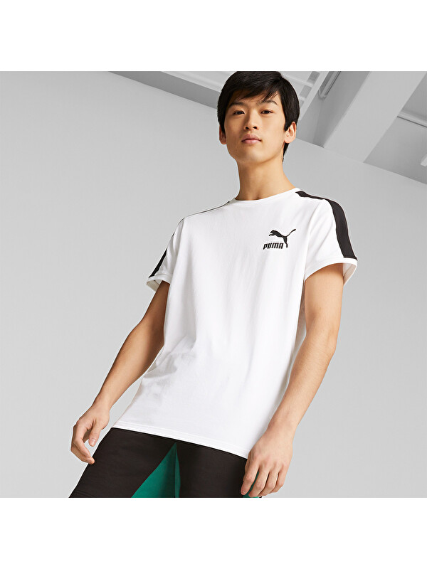 Puma T7 Iconic Erkek Beyaz Tişört