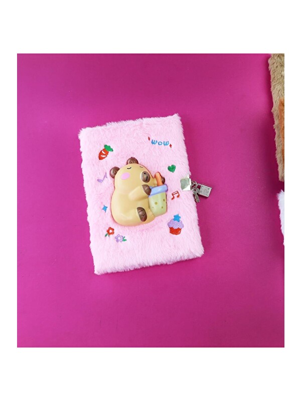 Bam Hediyelik Eşya Squishy Kapaklı Kilitli Günlük Defter