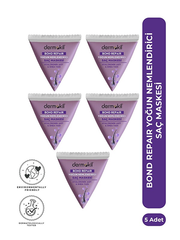 Dermokil Bond Repair Yoğun Nemlendirici Saç Maskesi Seti 25 ml x 5 Adet