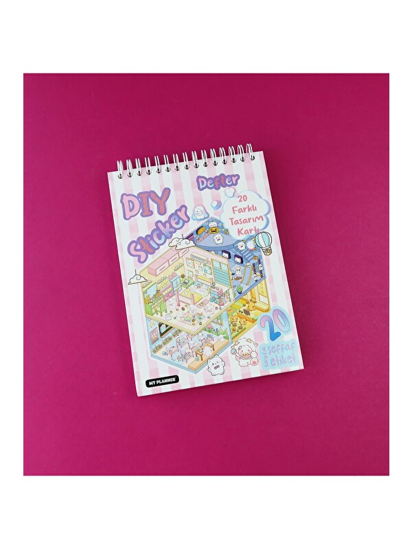Bam Hediyelik Eşya DIY Kendin Yap 5D Sahne Sticker Defteri - (20 Sahne + 20 Sticker)