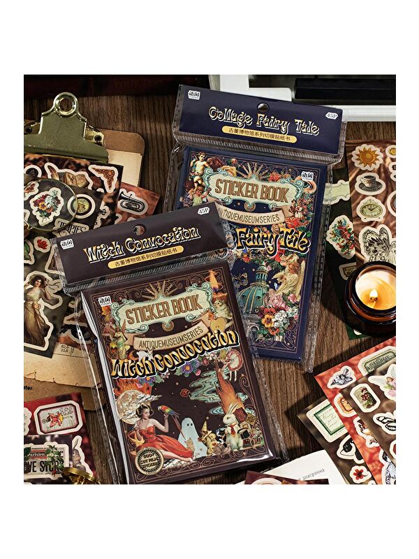 Bam Hediyelik Eşya Vintage Tarz Sticker Kitabı – 45 Yaprak