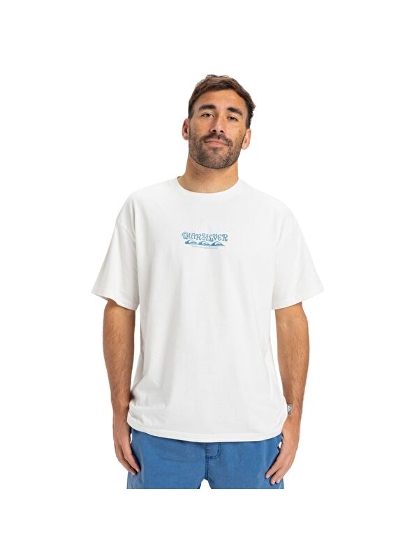 Quiksilver Hw Tree Connection Erkek Beyaz Tişört