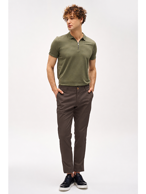 igs Erkek Kahve Pamuklu Dynamic Fit Pantolon