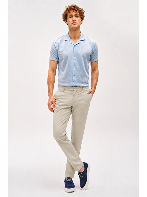 igs Erkek Bej Pamuklu Dynamic Fit Pantolon