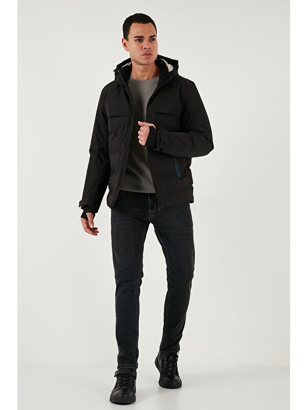 Buratti Regular Fit Kapüşonlu Kapitoneli Şişme Mont 497DEAN