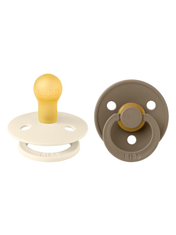Bibs Colour İkili Kauçuk Emzik- Ivory/Dark Oak 0-6 Ay