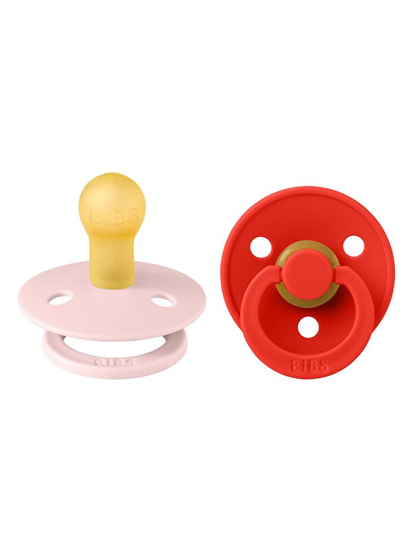 Bibs Colour İkili Kauçuk Emzik-Blossom/Candy Apple 0-6 Ay