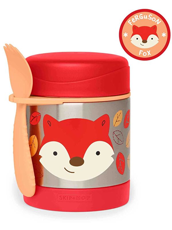 Skip Hop Paslanmaz Çelik Mama Saklama Termosu Seti - Tilki