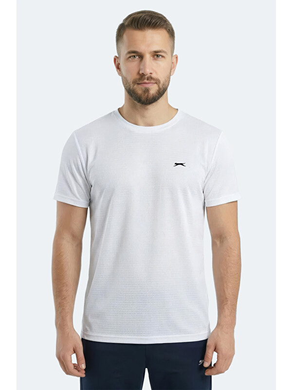 SLAZENGER KOFONA Erkek  Beyaz Tişört