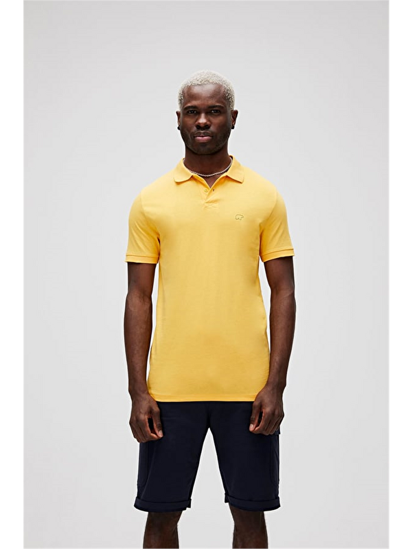 Bad Bear Rixon Sarı Polo Yaka Erkek Tişört