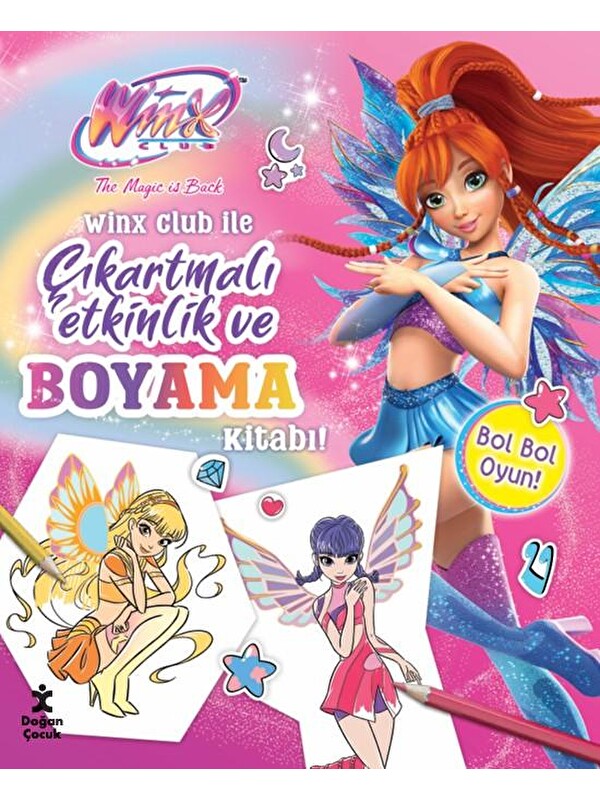 Doğan Çocuk Winx Club İle Çıkartmalı Etkinlik Ve Boyama Kitabı