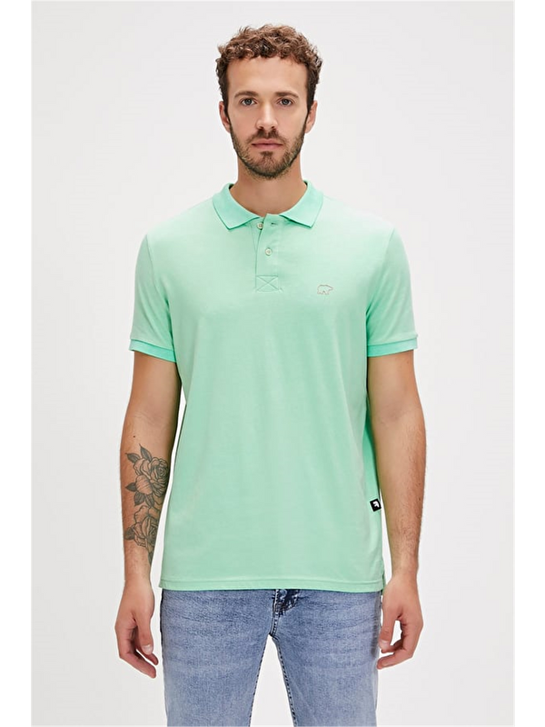Bad Bear Rixon Yeşil Polo Yaka Erkek Tişört