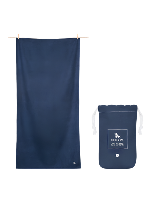 Dock & Bay Dock And Bay Hızlı Kuruyan Havlu Essential L Deep Sea Navy