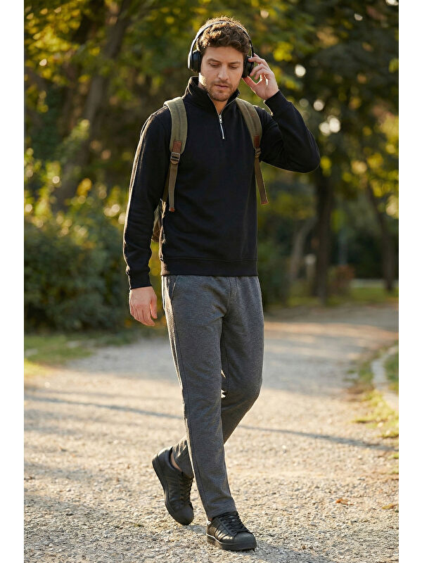 Buratti Pamuklu Regular Fit Normal Bel Şardonlu Eşofman Altı 5908040