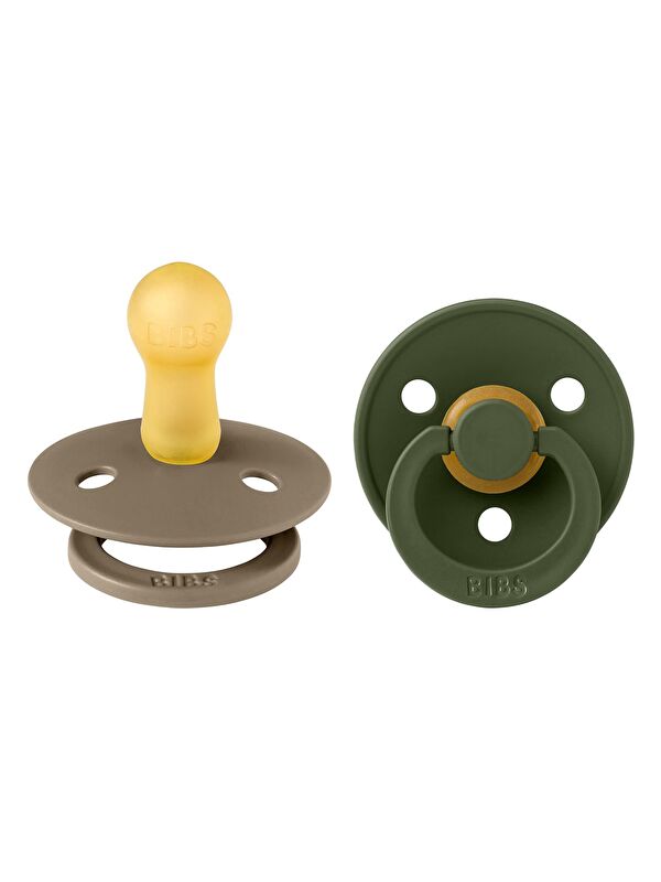 Bibs Colour İkili Kauçuk Emzik-Dark Oak/Hunter Green 6-18 Ay