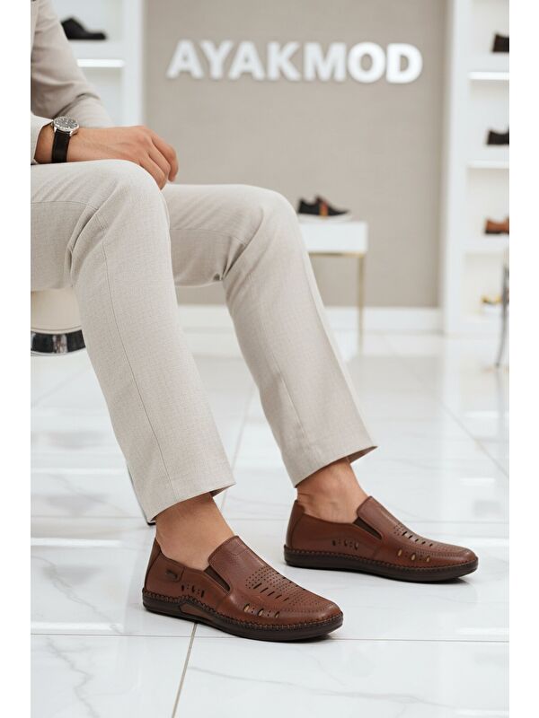 Ayakmod Kum Ayakmod Nubuk Hakiki Deri Jel Taban Anatomik Erkek Casual Ayakkabı 410 M