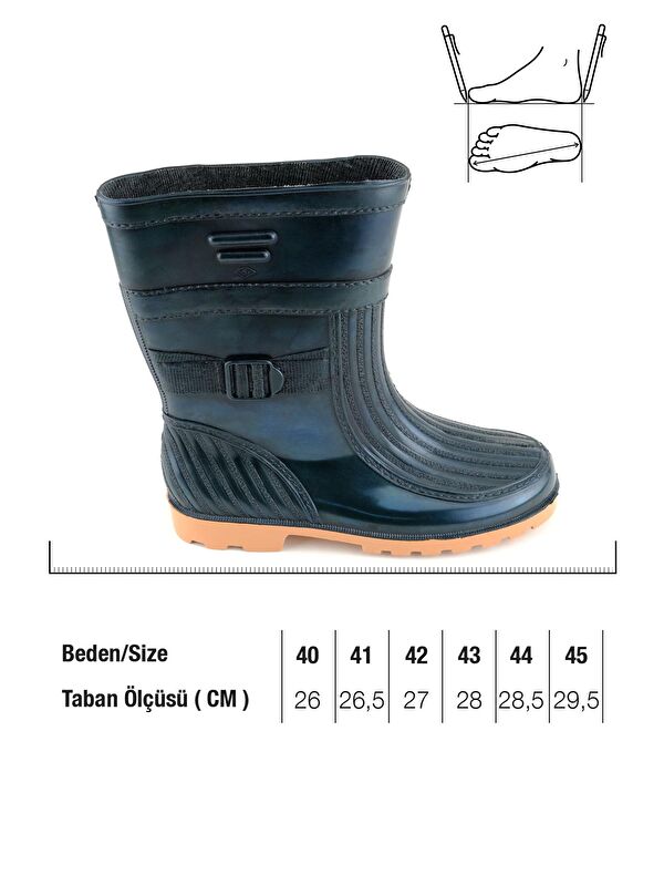 Kışlık Erkek Kısa Çay Çizmesi - Görsel 3
