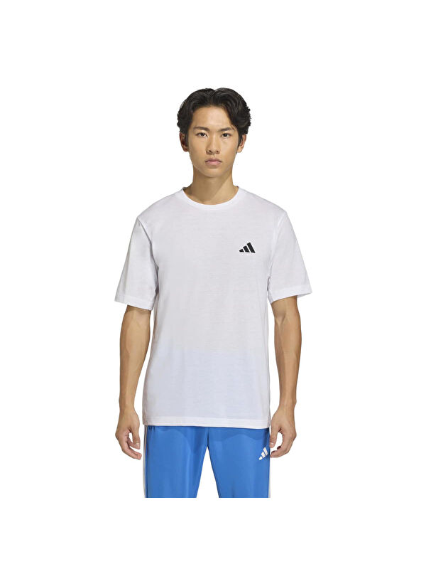 Adidas Workout Essentials Feelready Erkek Beyaz Yuvarlak Yaka Tişört