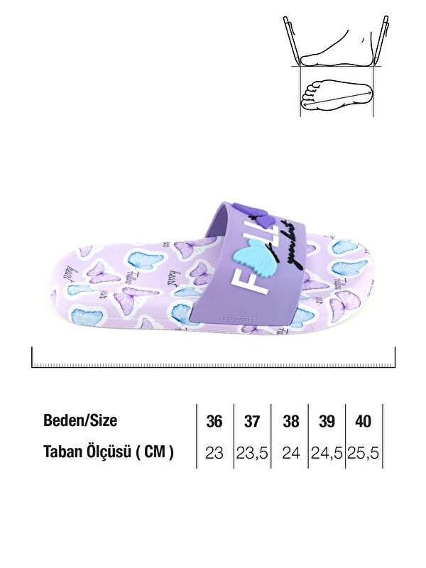 Kadın Yazlık PU Rahat Taban Ev Banyo Havuz Plaj Terlik - Görsel 3