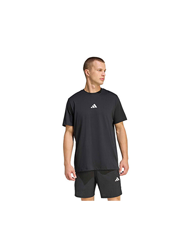 Adidas M Tech G T Erkek Antrenman Tişörtü KB9407 Siyah