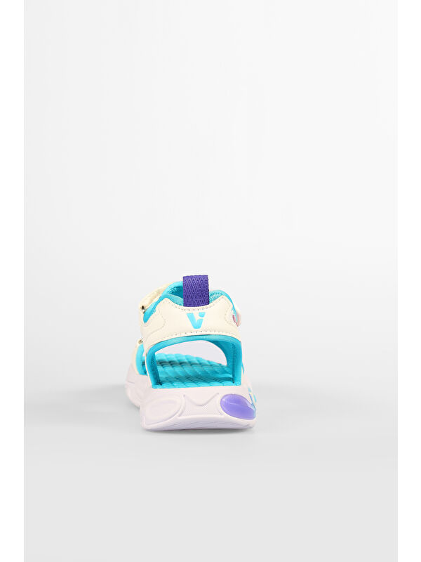 But Işıklı Kız Okul Öncesi Beyaz Sandalet - Görsel 6