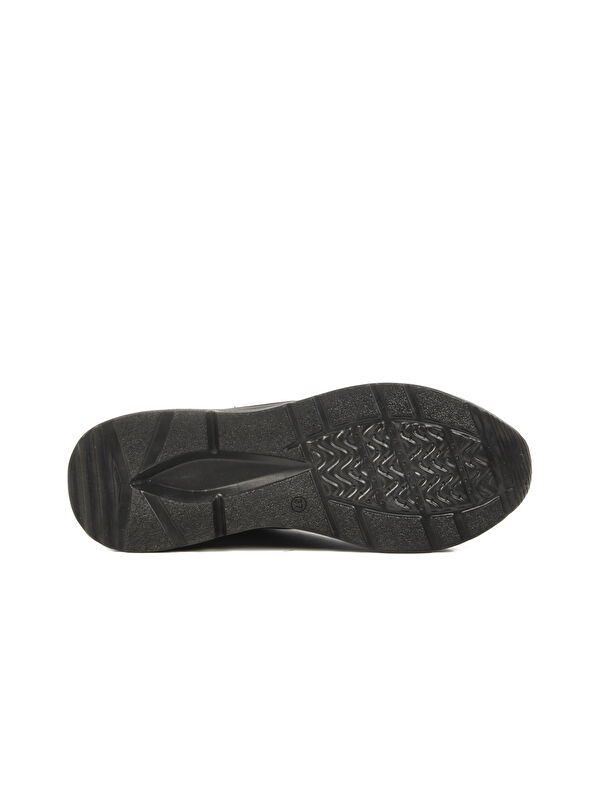 Siyah Nubuk Fileli Hafif Kadın Spor Ayakkabı 2420 G - Görsel 6