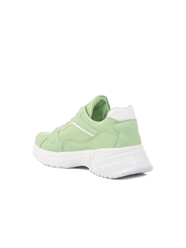 Mint Yeşili Fileli Hafif Kadın Spor Ayakkabı 2410 G - Görsel 5