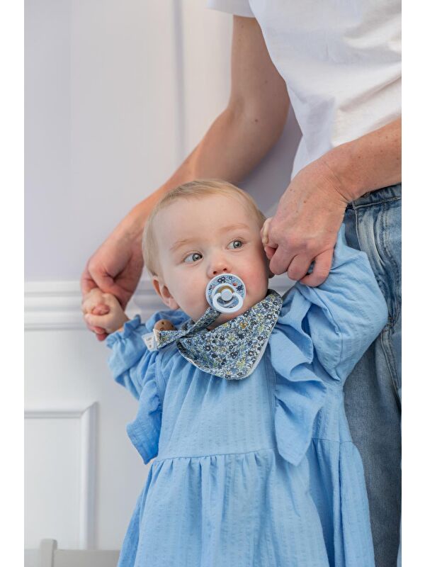 Bibs X Liberty Bandana Bib Chamomile Lawn-B.Blue