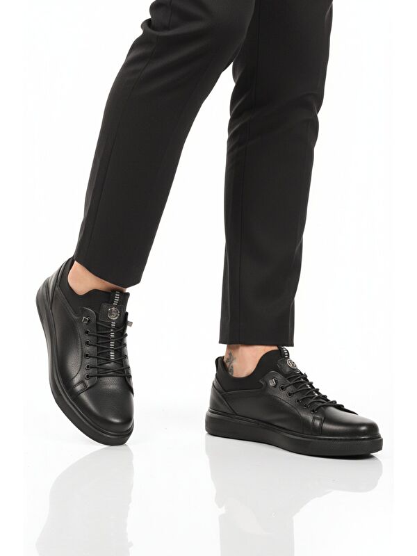 Ayakmod Siyah Ayakmod Nubuk Hakiki Deri Erkek Casual Ayakkabı 140 M