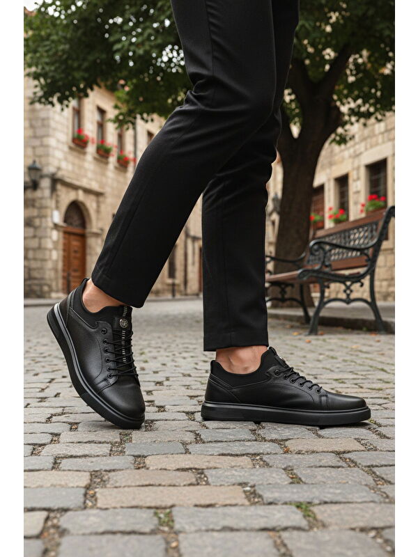 Ayakmod Siyah Ayakmod Nubuk Hakiki Deri Erkek Casual Ayakkabı 140 M