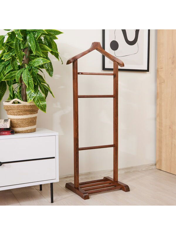 Just Home Tek Tepeli Dilsiz Uşak - Ceviz - 120 cm