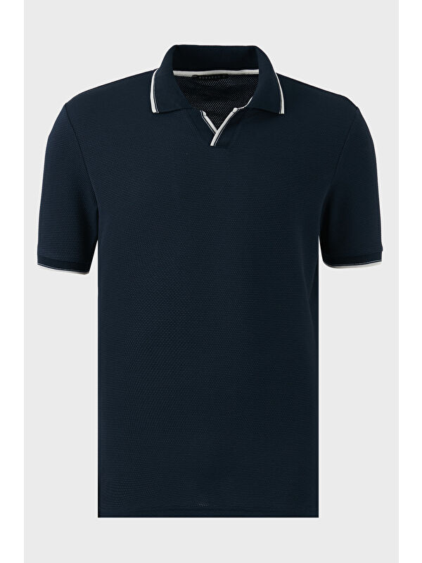 Buratti Streç Pamuklu Regular Fit Şerit Detaylı Polo Yaka Tişört 5902768