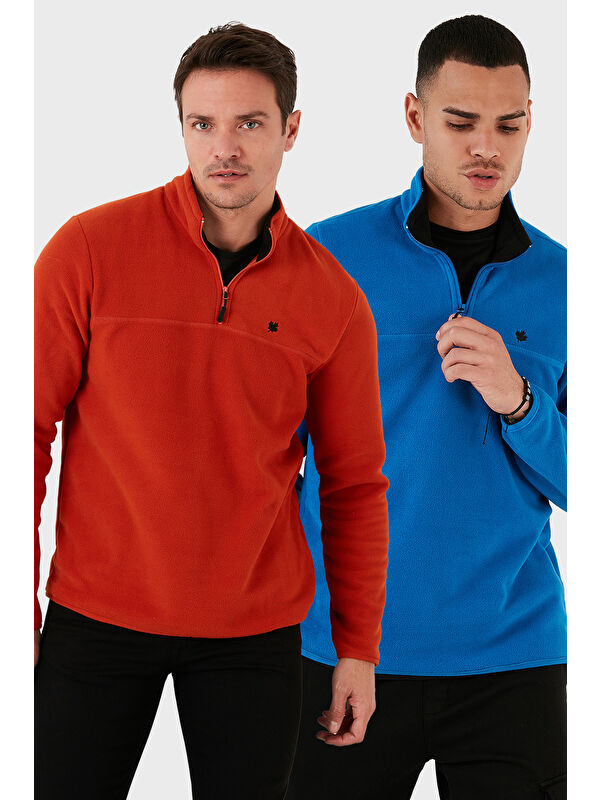 Buratti Slim Fit Anti-Pilling Tüylenme Yapmayan Şardonlu Soğuk Geçirmez 2'li Paket Polar 5906001S2