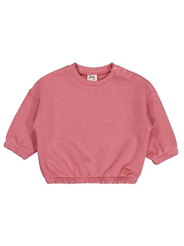 Civil Baby Kalp Nakışlı Basic 6-18 Ay Sweatshirt