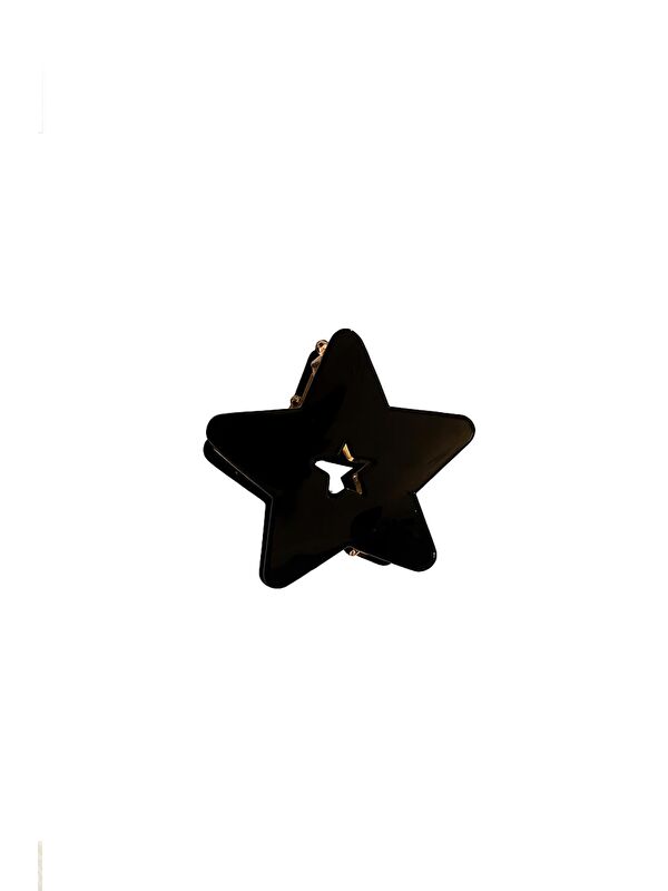 New Obsessions Lüks Metal Asetat Yıldız 5 cm Mandal Toka